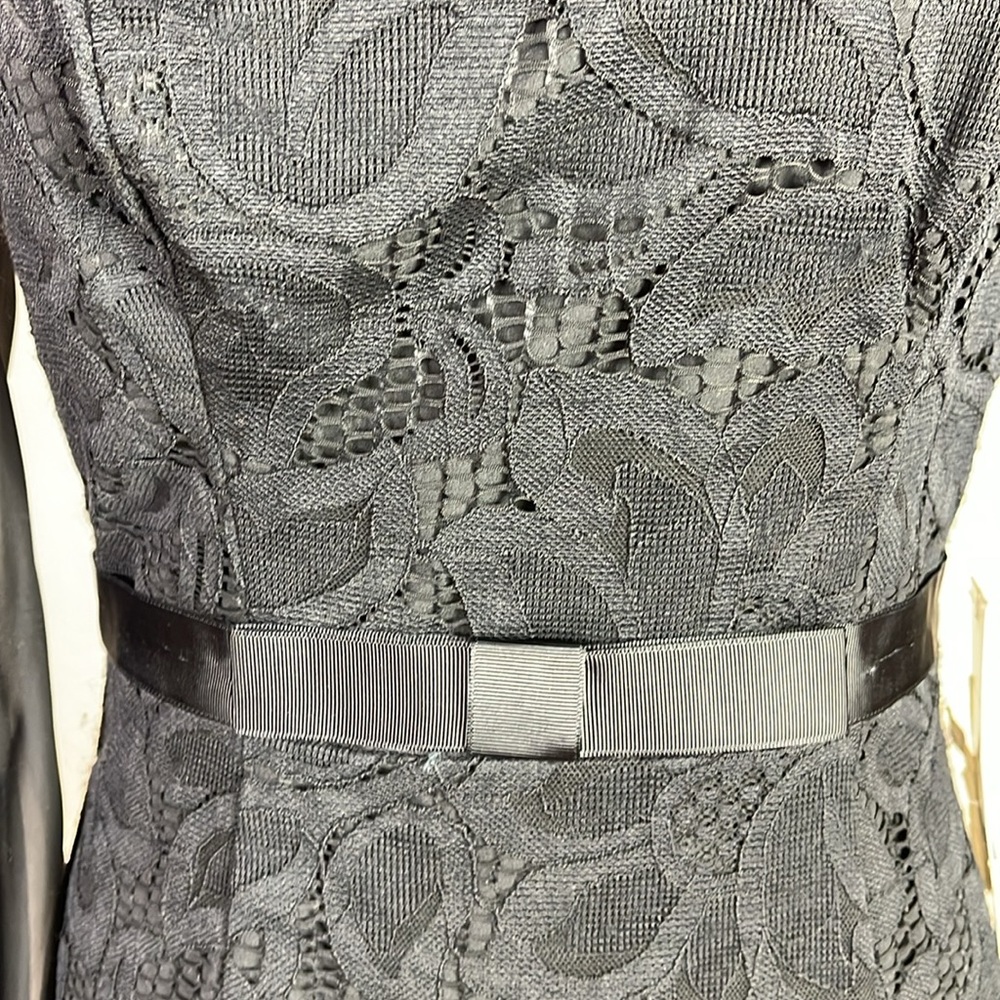 NEW Kay Unger Black Midi Cocktail Dress - Picture 6 of 15